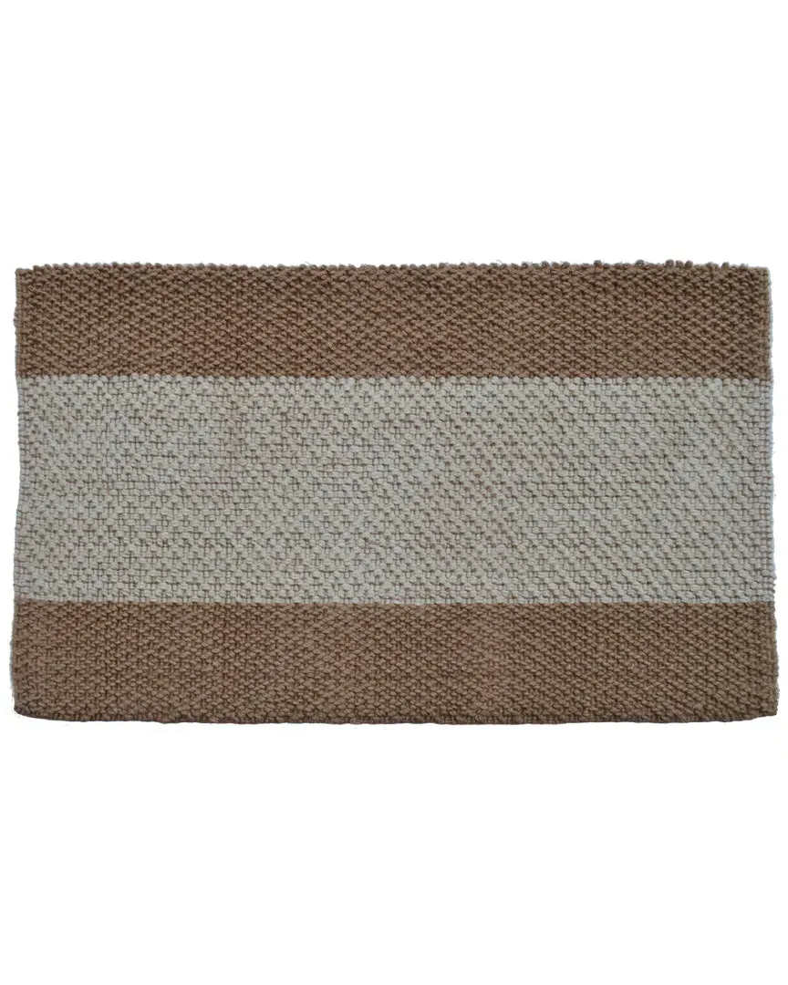 Wide Stripes Doormat - Brown, Jute image