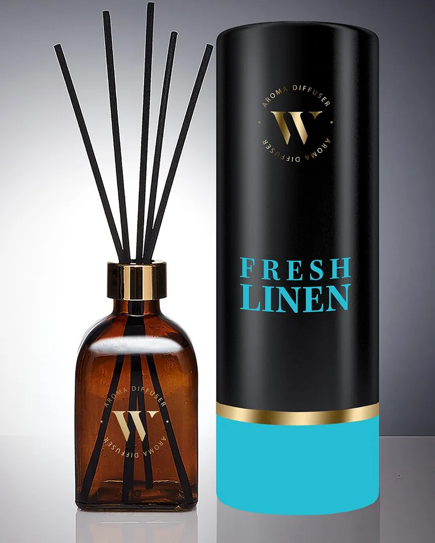 Fresh Linen Reed Diffuser 100ml - Glass image