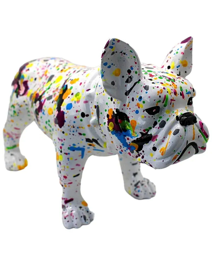 Plus Splatter French Bulldog - Multicolor, Resin
