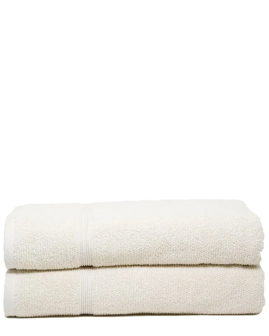 Collection Rice Effect Bath Sheets Set of 2 - Ecru, Cotton image