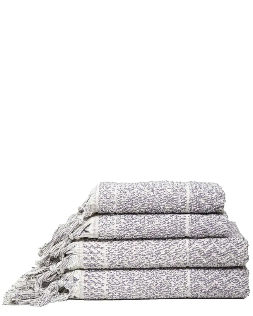 Hitit 4pc Towel Set - Ecru, Cotton