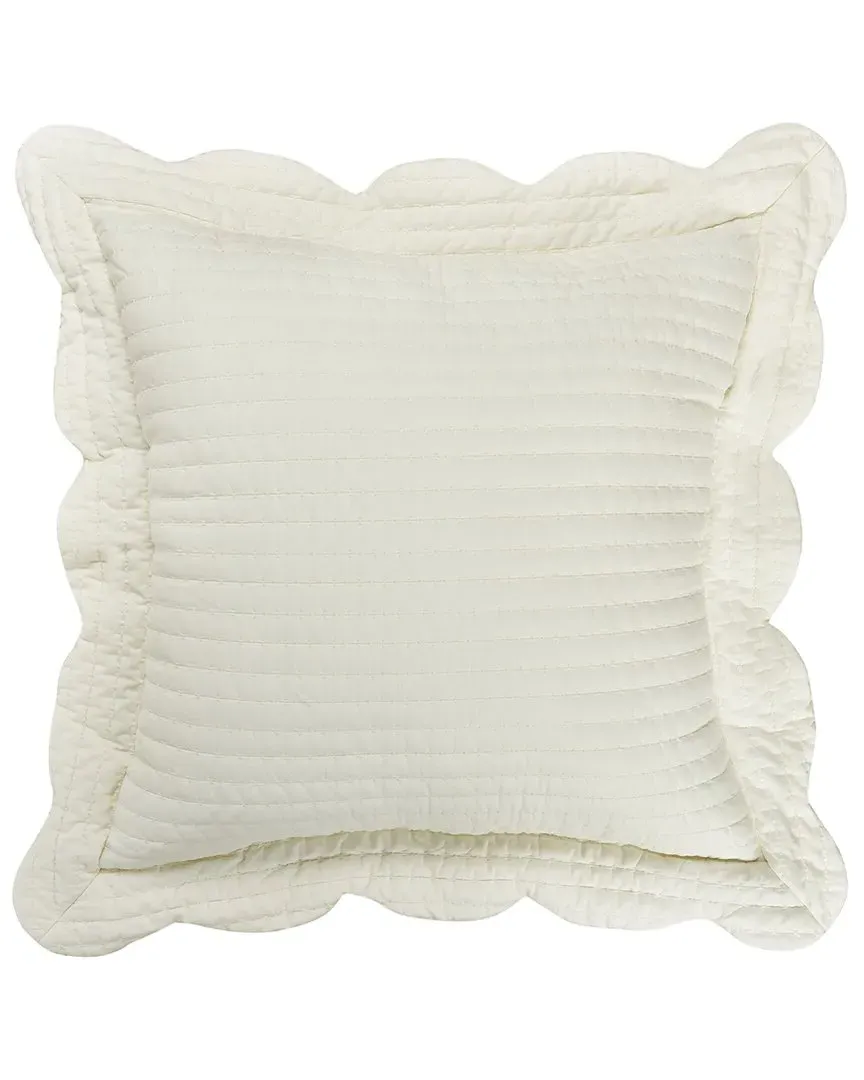 Amherst Quilted Sham - White, Cotton