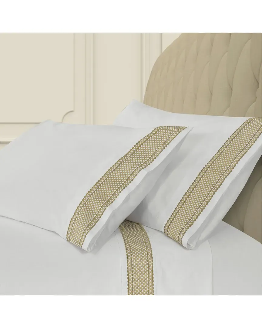 300 Thread Count Monarch Pillowcase Set - Gold, Cotton