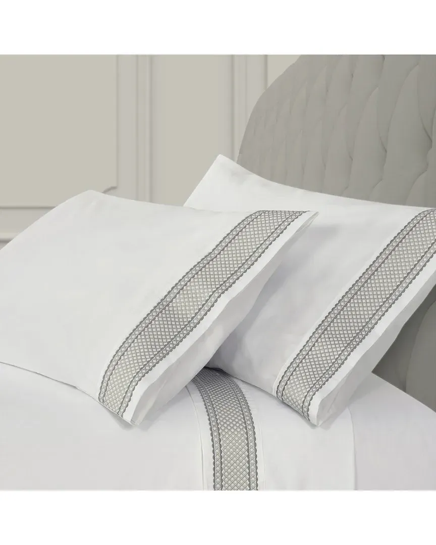 300 Thread Count Monarch Pillowcase Set - Silver, Cotton image