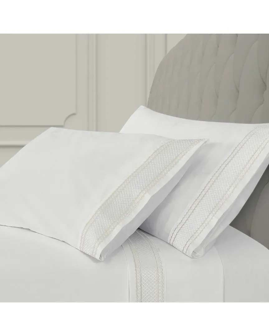 300 Thread Count Monarch Pillowcase Set - White, Cotton