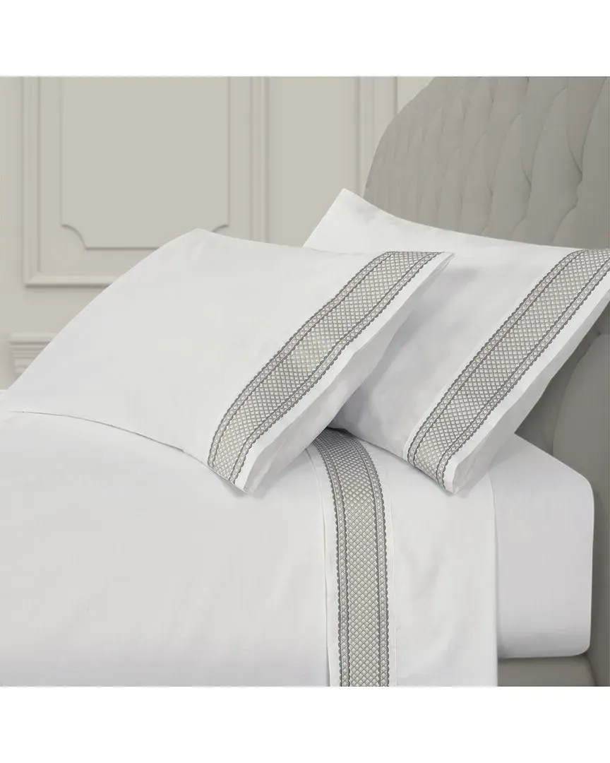 300 Thread Count Monarch Sheet Set - Silver, Cotton