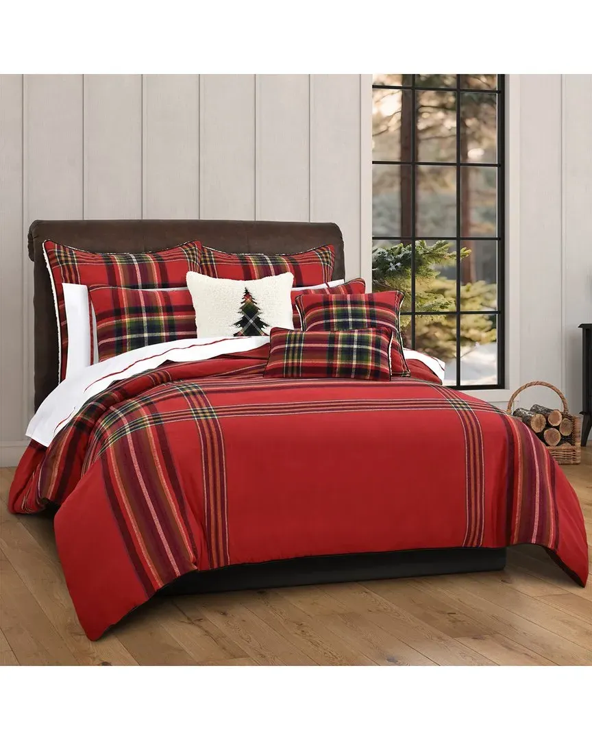 Andrew Plaid Duvet Cover Set - Red image