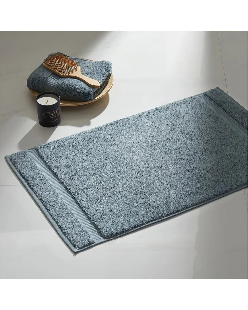 Belmore Bath Mat - French Blue, Cotton