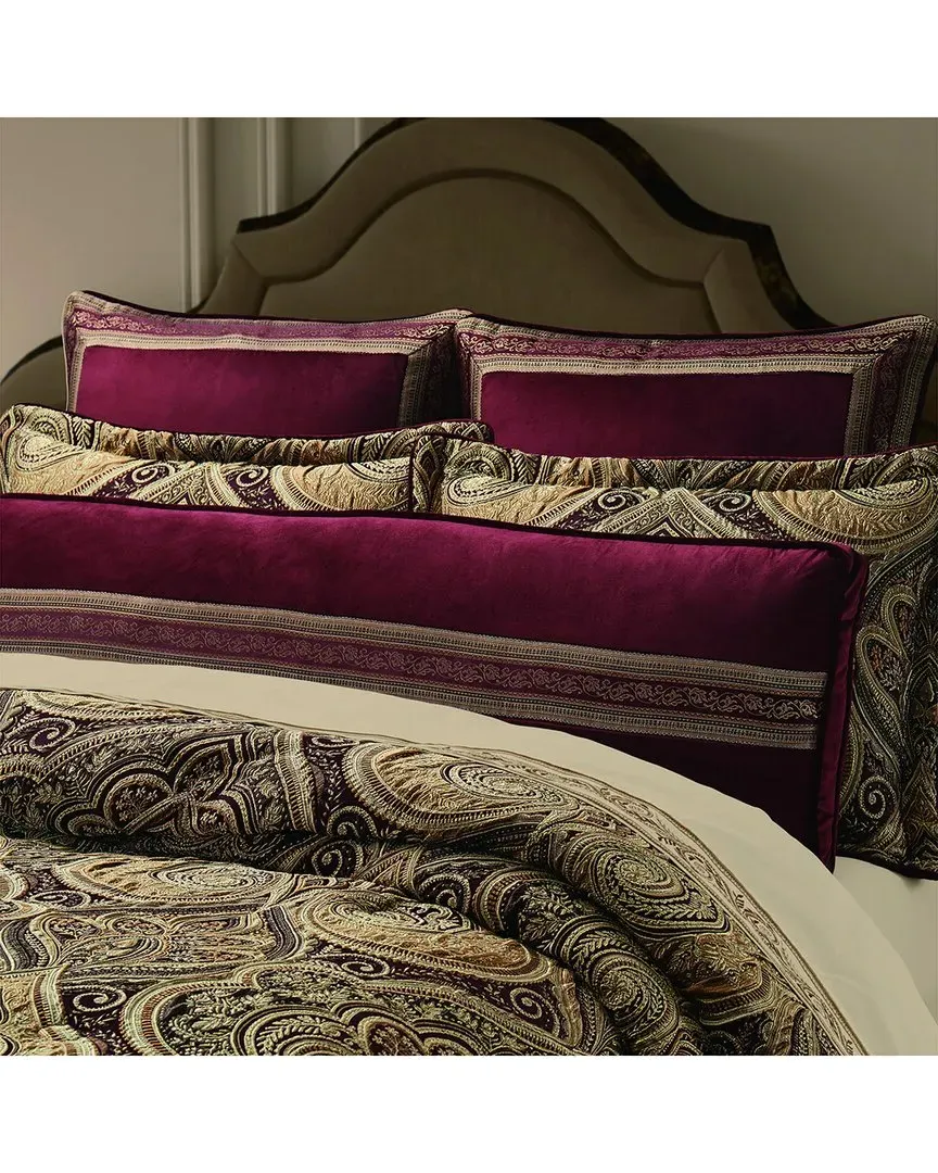 Calistoga Bolster Throw Pillow - Crimson, Polyester