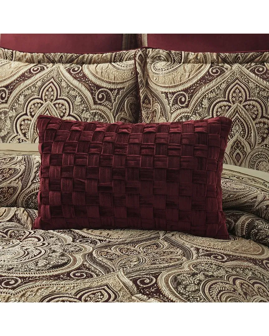 Calistoga Boudoir Decorative Throw Pillow - Crimson image