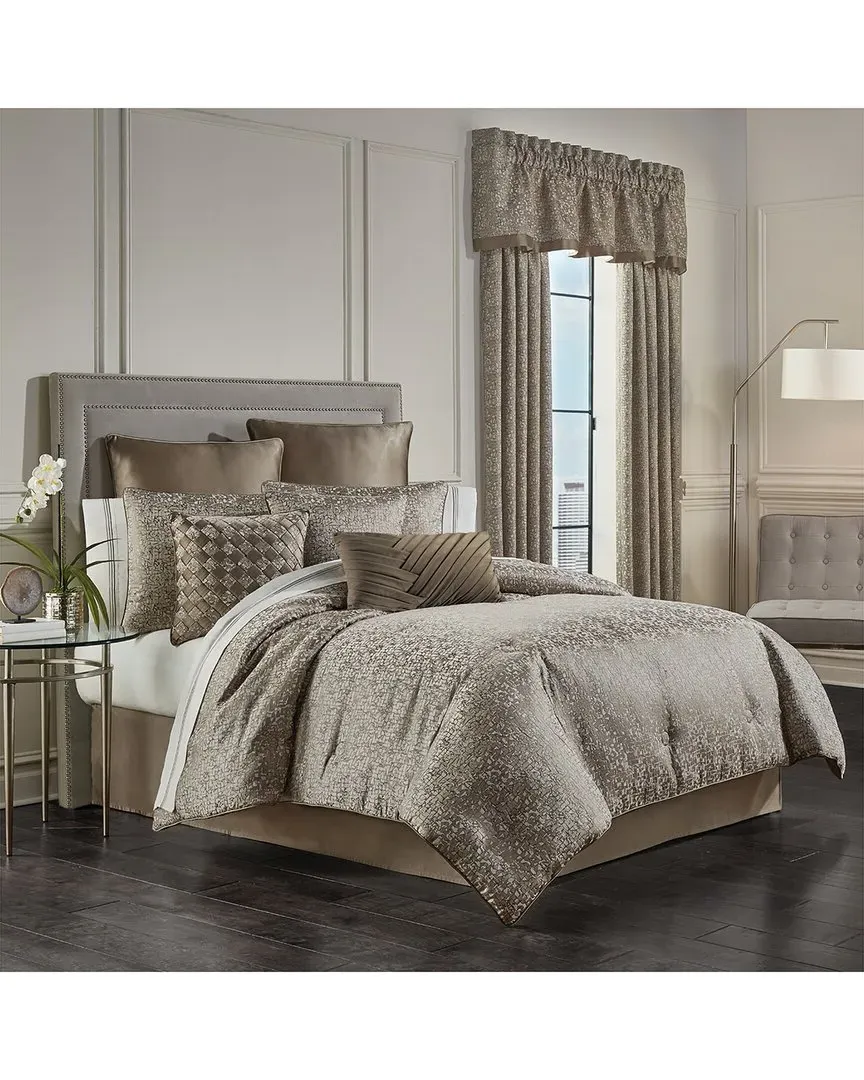 Cracked Ice Comforter Set - Taupe, Polyester