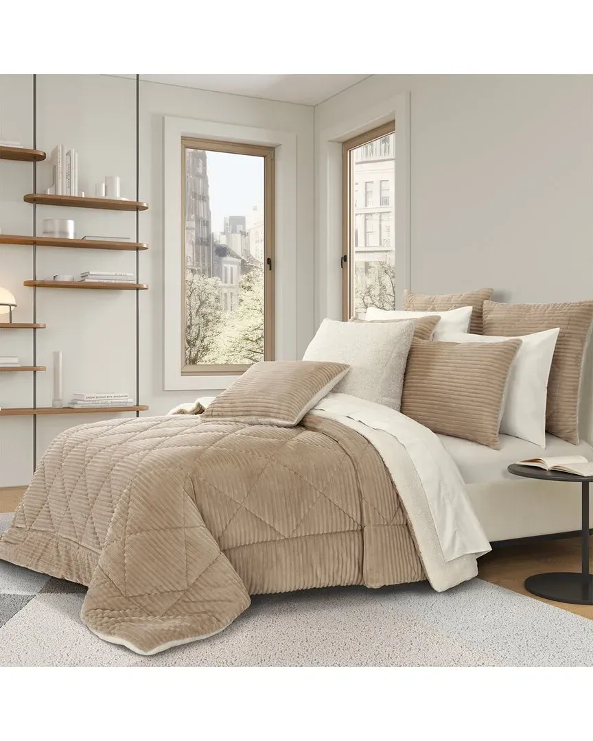 Everett Comforter Set - Beige, Polyester image