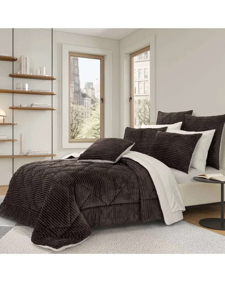 Everett Comforter Set - Mocha, Polyester