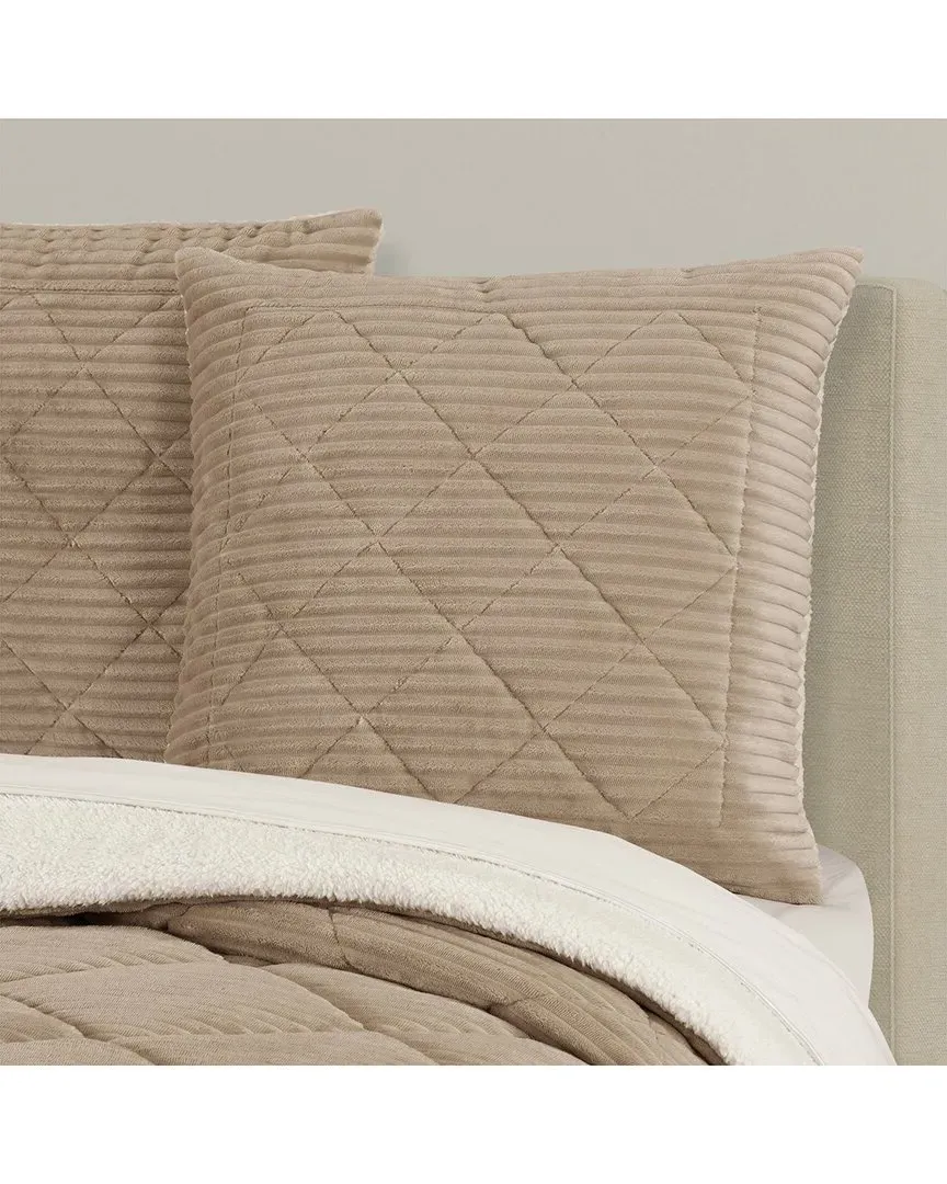 Everett Euro Sham - Beige, Polyester image