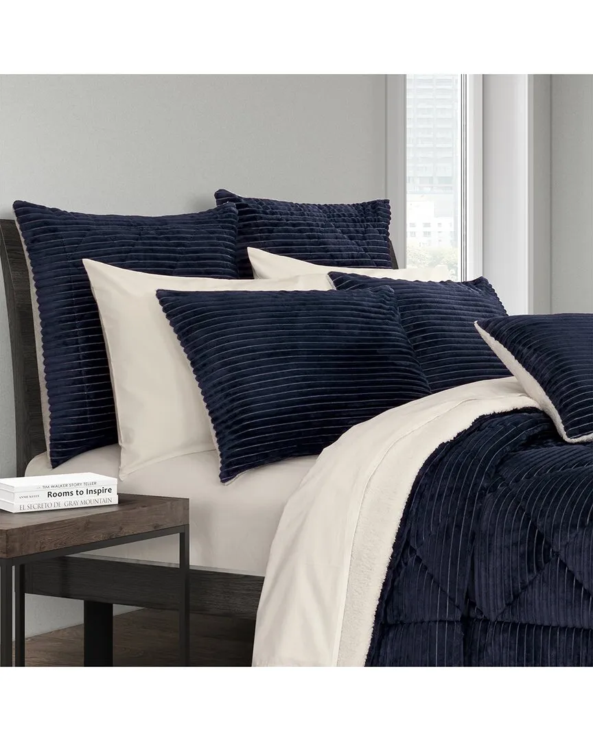 Everett Euro Sham - Navy, Polyester