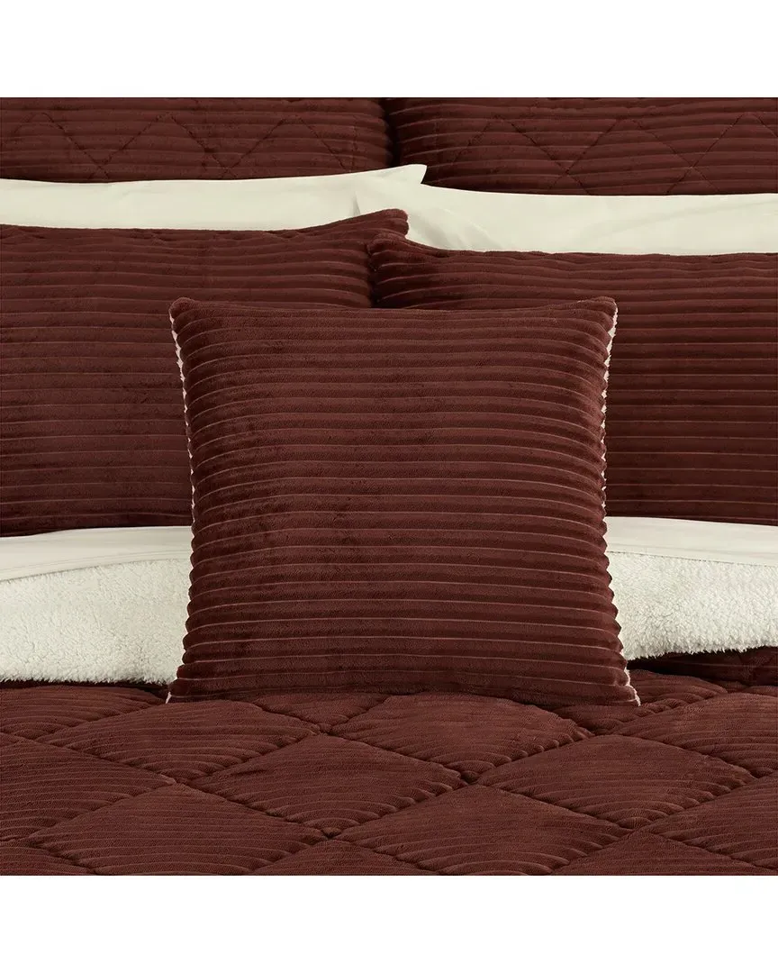 Everett Square Decorative Throw Pillow - Brick, Polyester