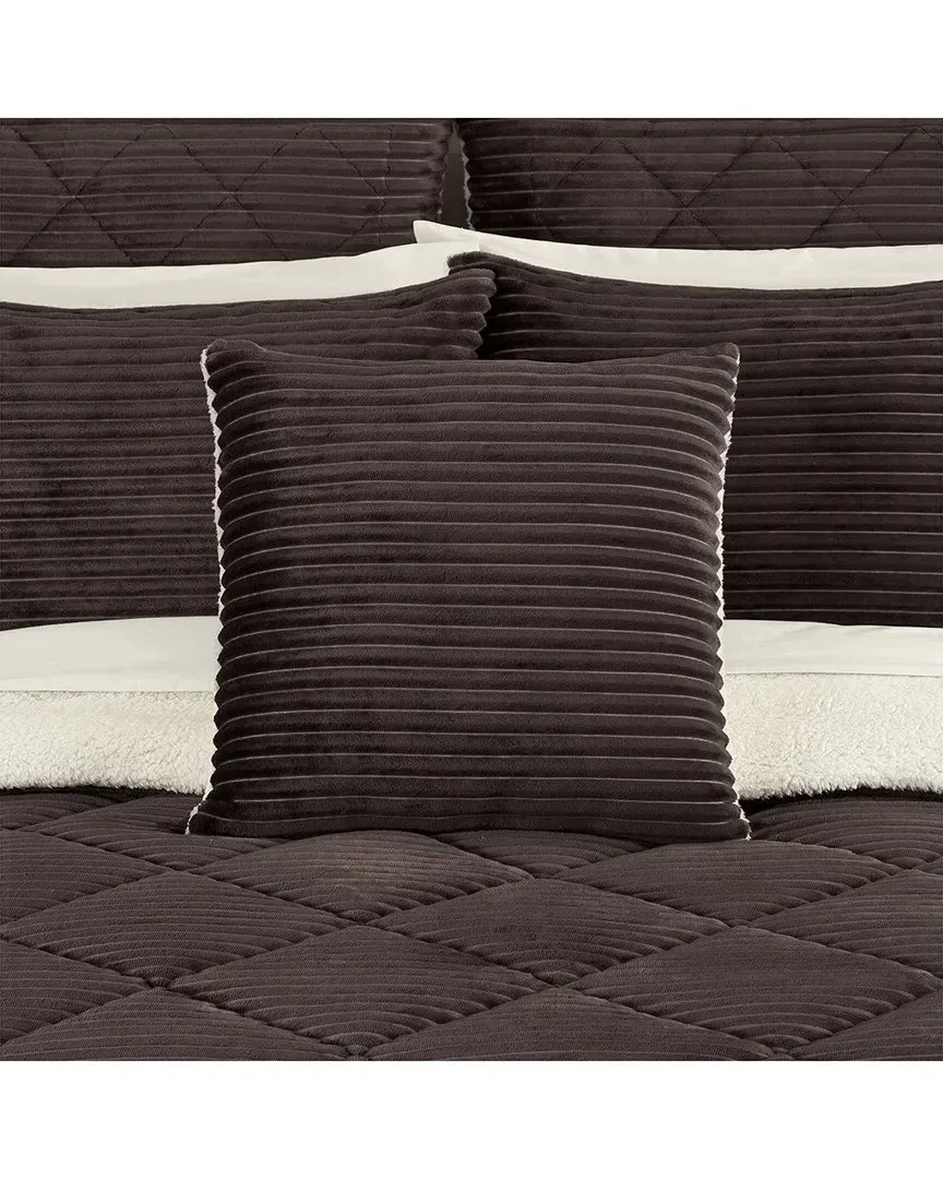 Everett Square Decorative Throw Pillow - Mocha, Polyester