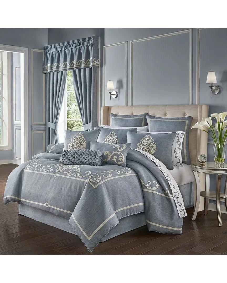 J. Queen New York Aurora Comforter Set - Blue image