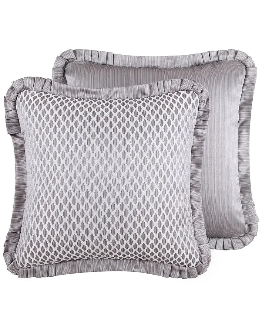 Luxembourg Euro Sham - Silver, Polyester image