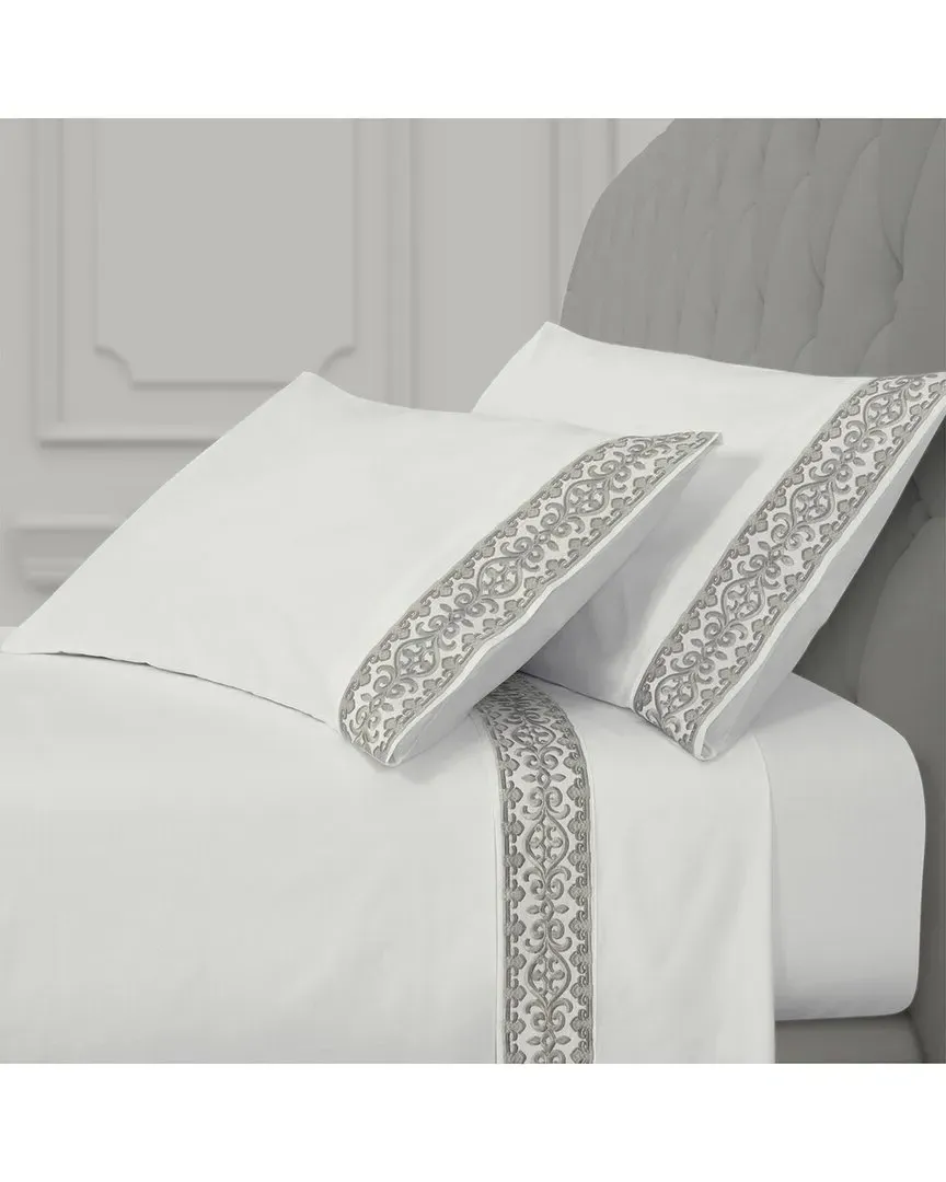 Majestic 300 Thread Count Sheet Set - Silver, Cotton image