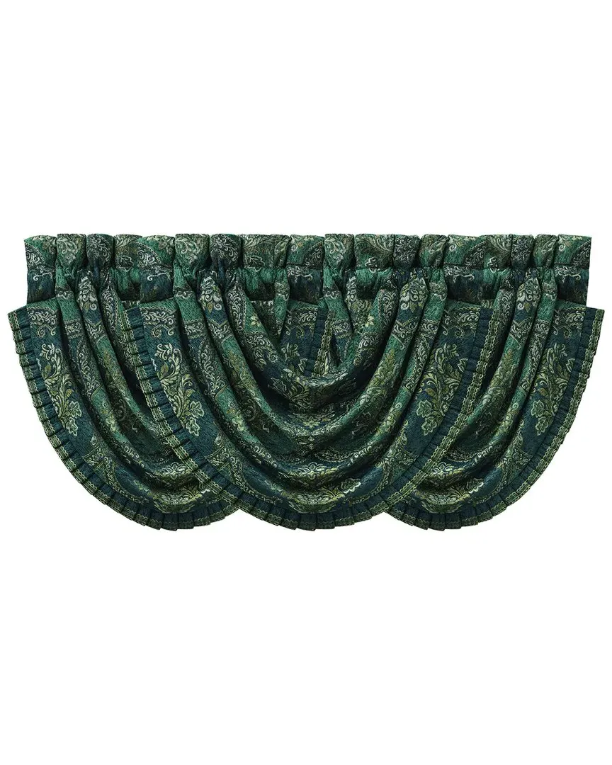 Nancy Waterfall Valance - Teal, Polyester
