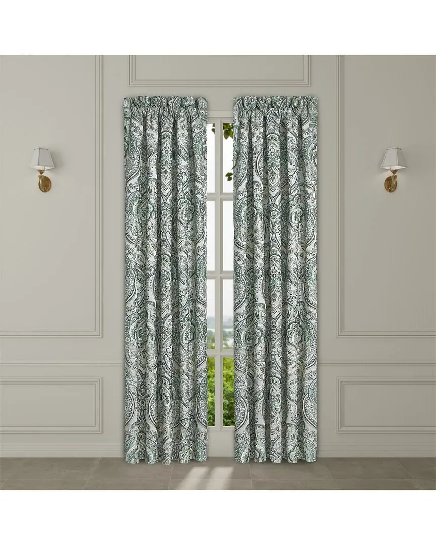 Nico 84in Window Panel Pair - Spa, Polyester