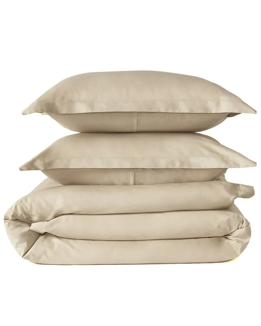 Premier Full/Queen Duvet Cover Set - Pale Gold, Cotton