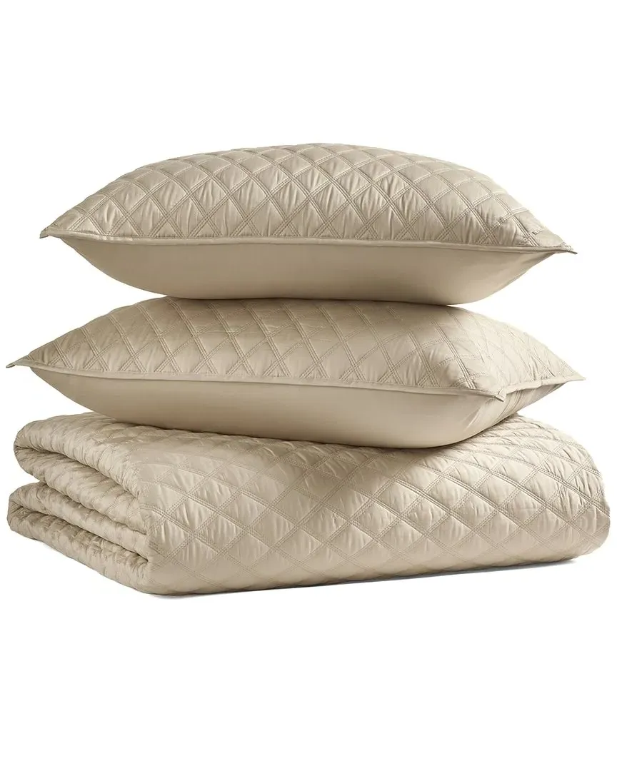 Premier Full/Queen Quilt Set - Pale Gold, Cotton