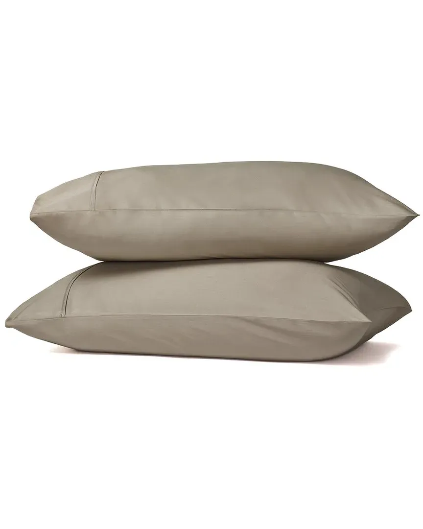 Premier King Size Pillow Case Pair - Almond, Cotton Sateen