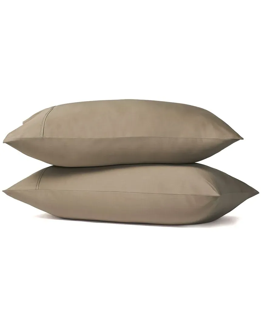Premier King Size Pillow Case Pair - Bronze, Cotton Sateen