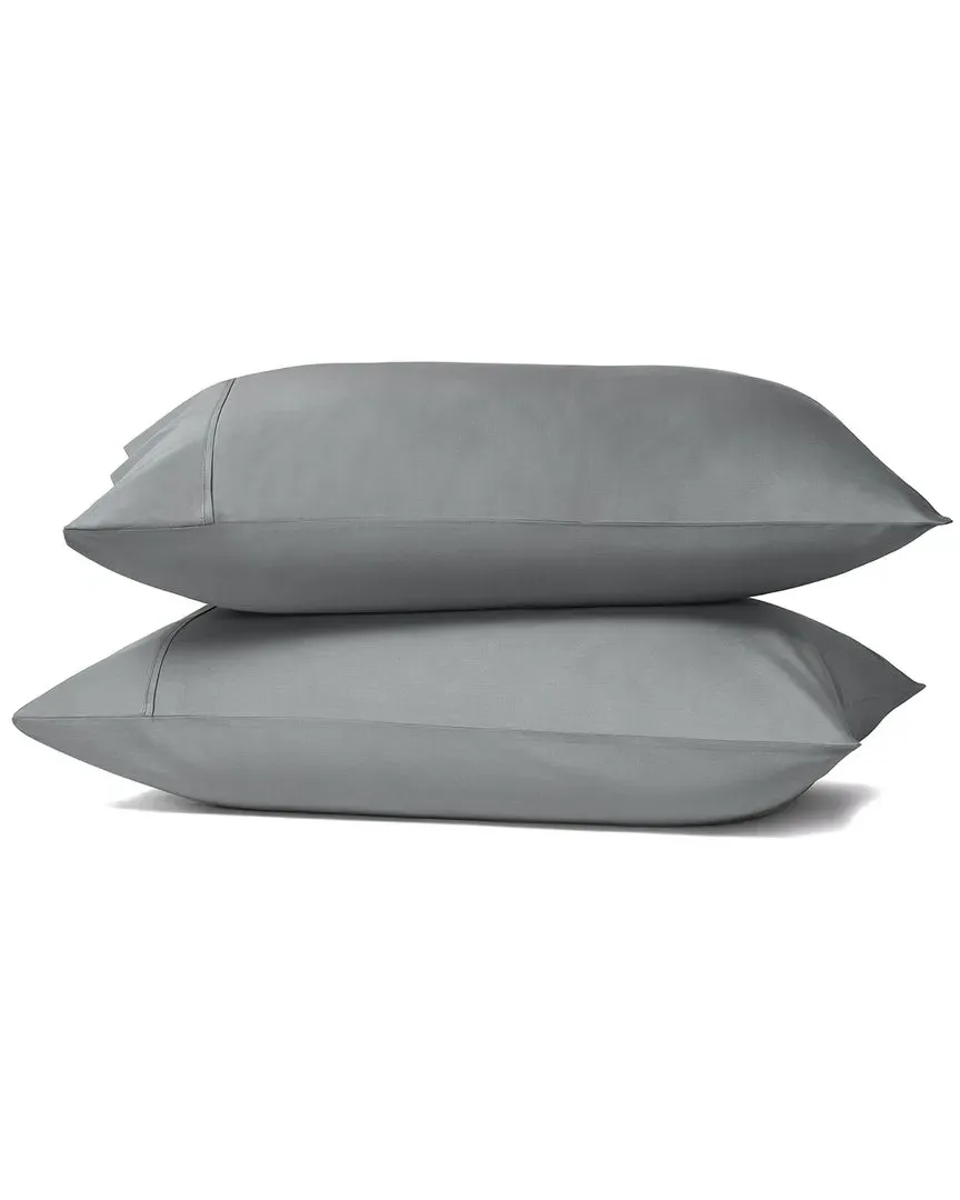 Premier King Size Pillow Case Pair - Eucalyptus, Cotton Sateen