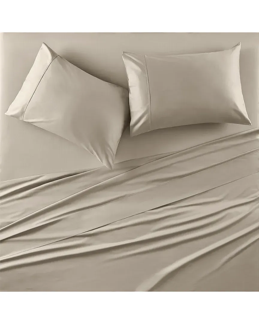 Premier King Size Sateen Sheet Set - Almond, Cotton