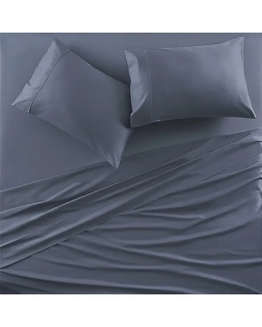 Premier King Size Sateen Sheet Set - Atlantic Blue, Cotton