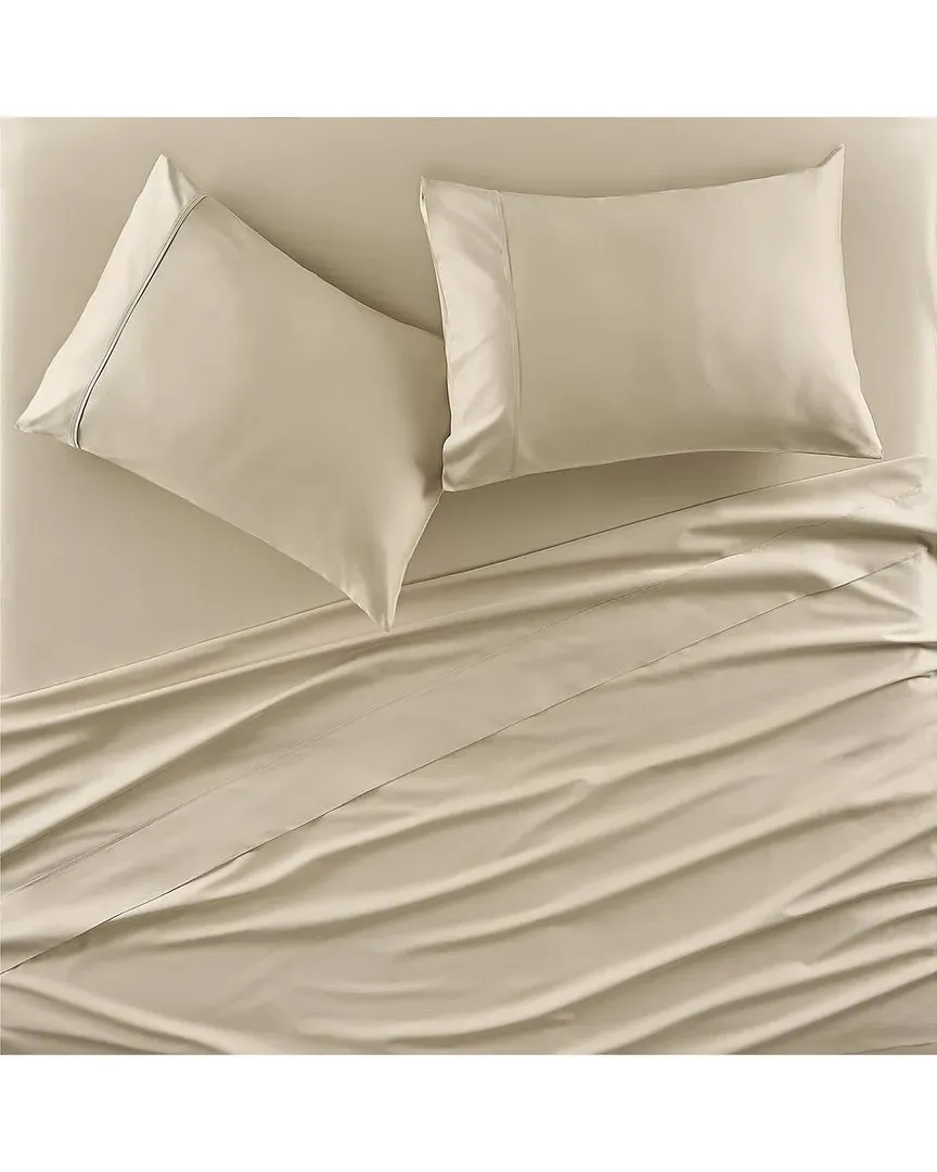 Premier King Size Sateen Sheet Set - Gold, Cotton