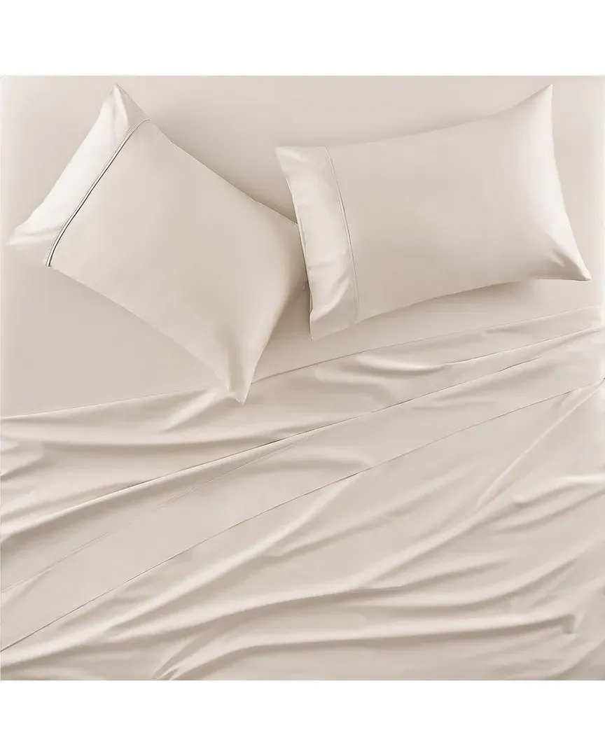 Premier King Size Sateen Sheet Set - Shell Pink, Cotton image