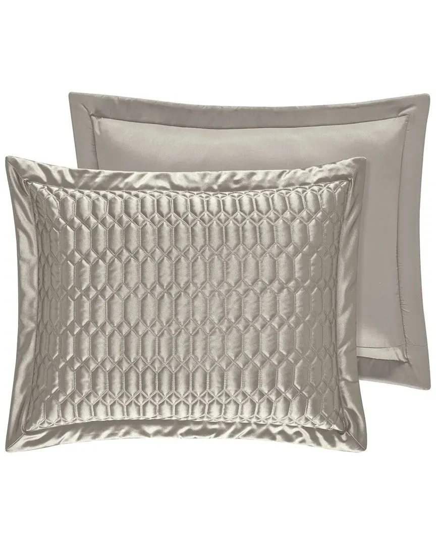 Satinique Coverlet Sham - Silver, Polyester
