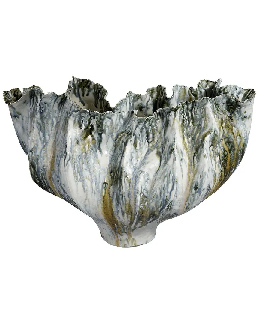 Beluga Ceramic Decorative Vase - Blue image