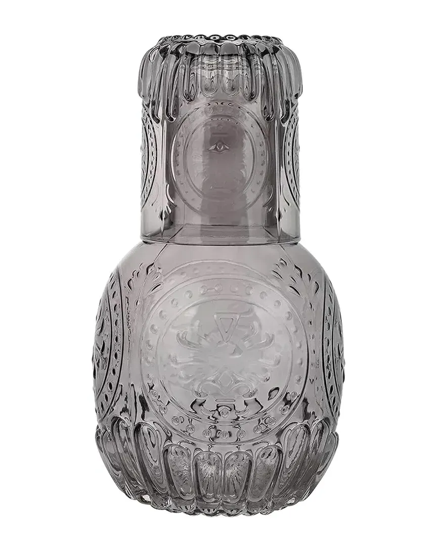 Glass 2pc Carafe Set - Gray image