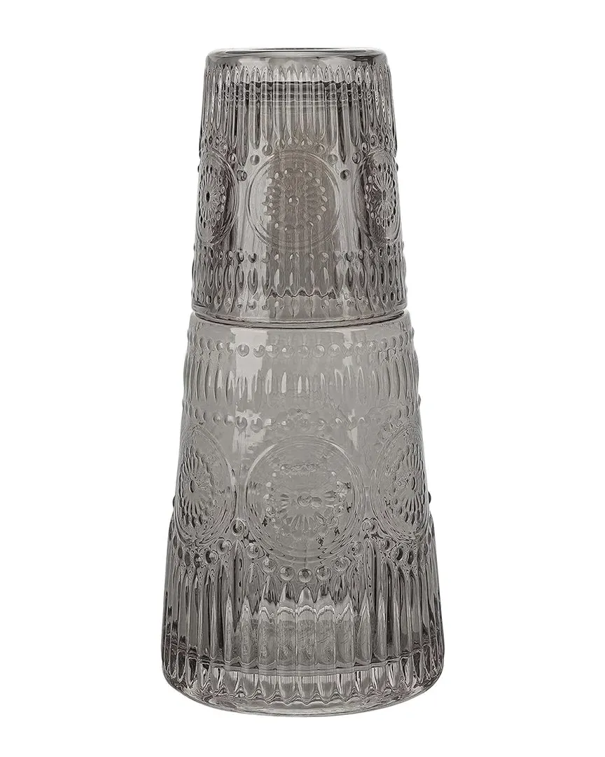 Smoke Carafe Night Set - Gray, Glass image
