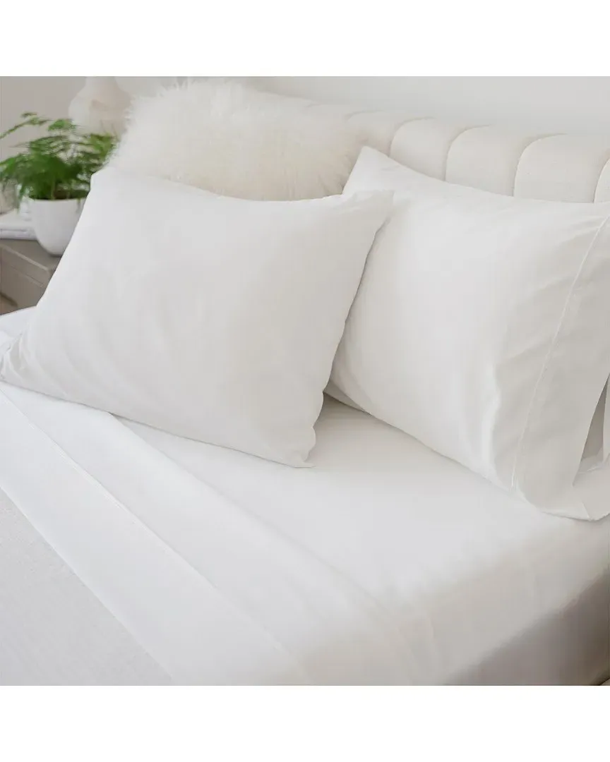 1000 Thread Count Botanical Dream Sheet Set - White, Bamboo