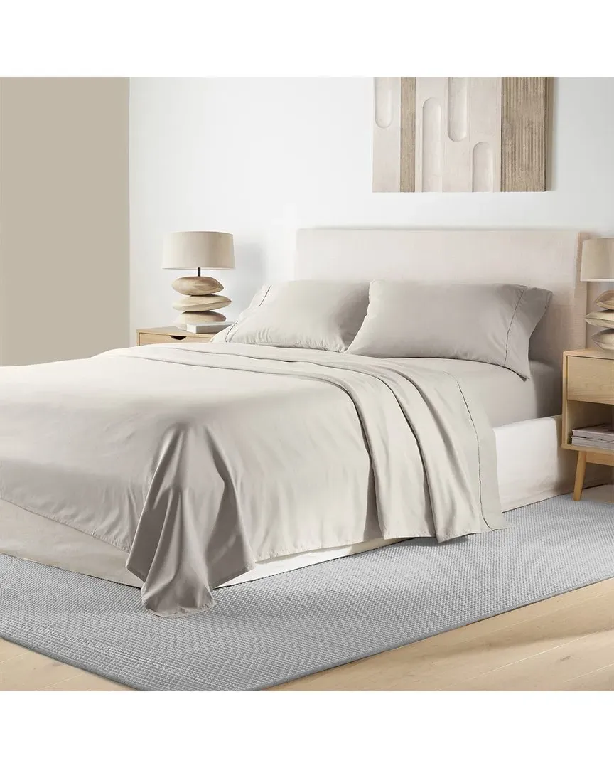 Lux Ultra Soft Split King Sheet Set - Linen, Microfiber