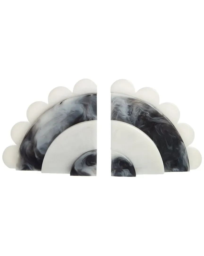 Como Bookend Set - Black, Acrylic image