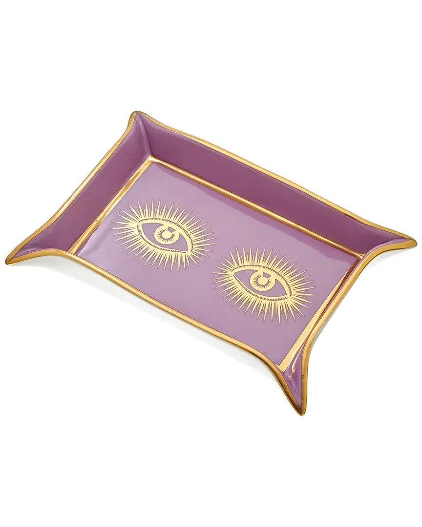 Eyes Valet Tray - Purple, Porcelain image
