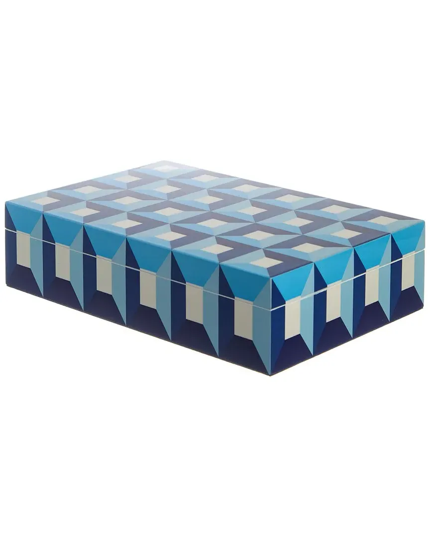 Large Sorrento Lacquer Box - Blue image