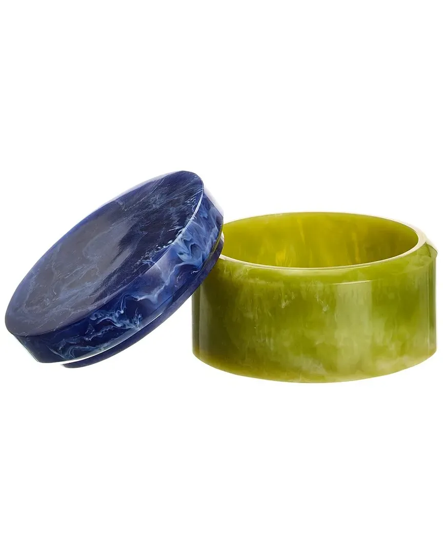 Medium Como Box - Green, Acrylic image