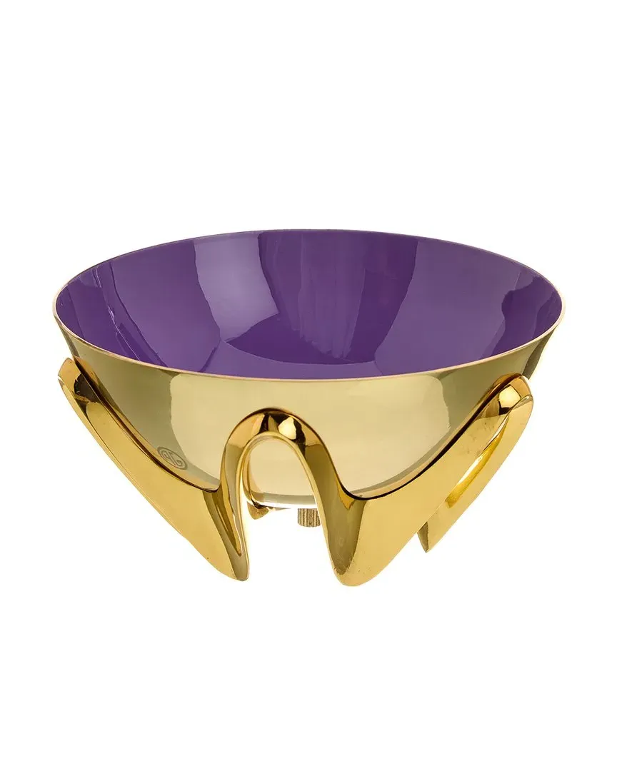 Oscar Bowl - Amethyst, Brass image