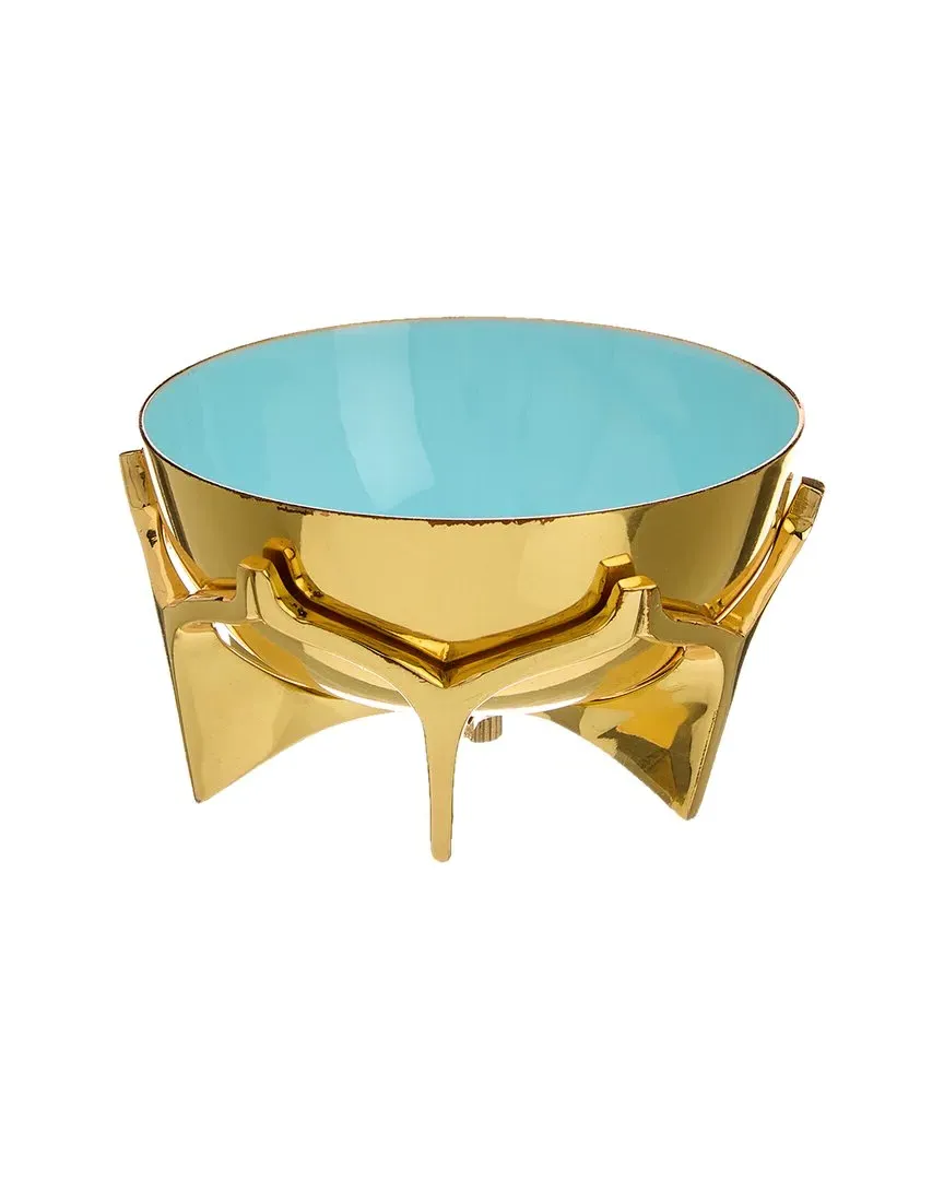 Oscar Small Bowl - Blue, Brass image