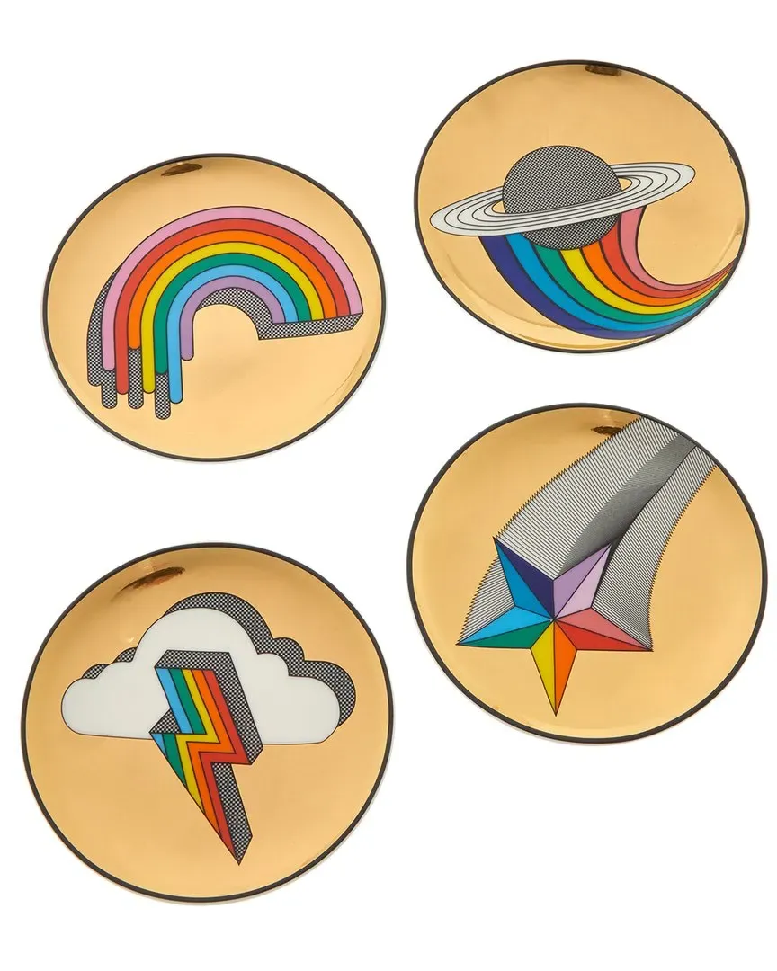 Pop! Coasters Set of 4 - Multicolor, Porcelain image