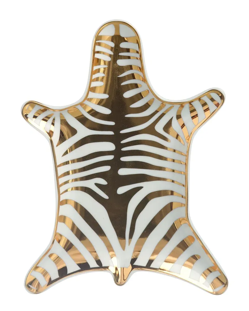 Zebra Stacking Dish - Gold image