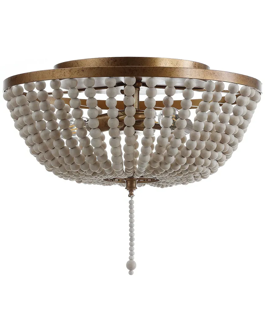 3-Light Allison Flush Mount - Gold, Metal image